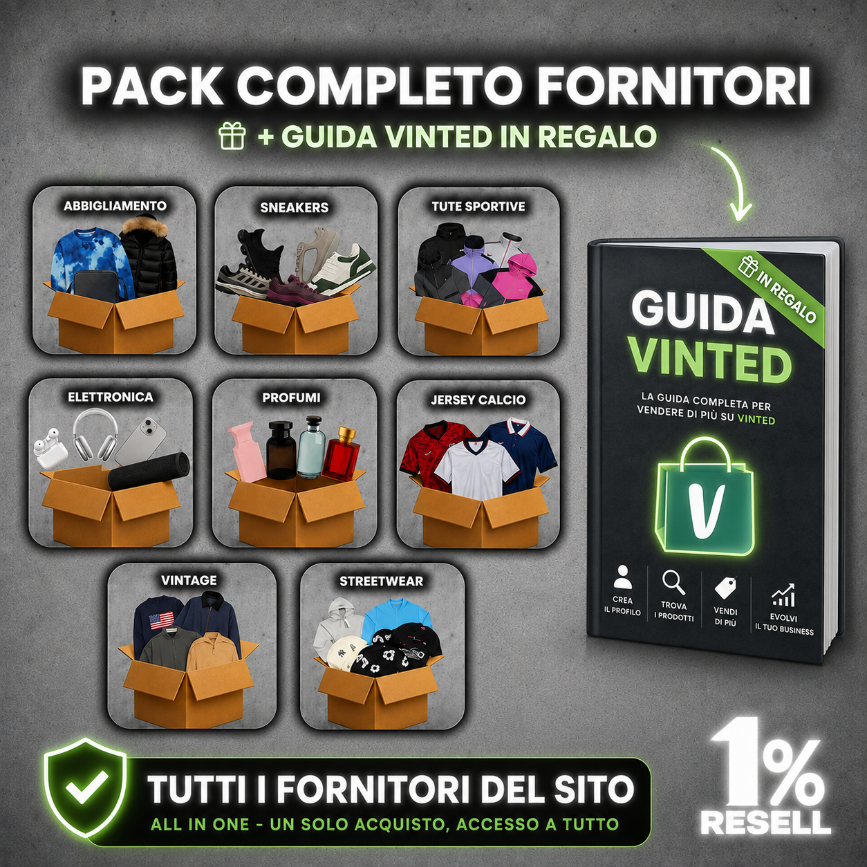 TUTTI I FORNITORI + GUIDA VINTED